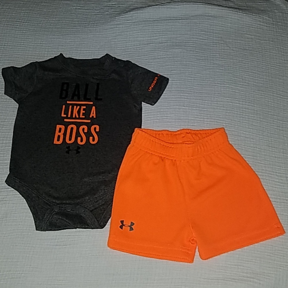 Under armour 3-6 months 2 piece summer outfit